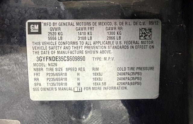 2012 Cadillac SRX Luxury Collection