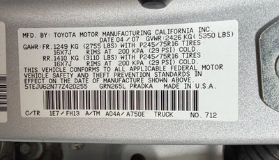 2007 Toyota Tacoma PreRunner