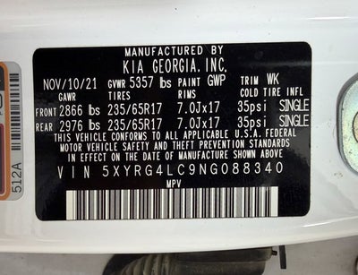 2022 Kia Sorento LX