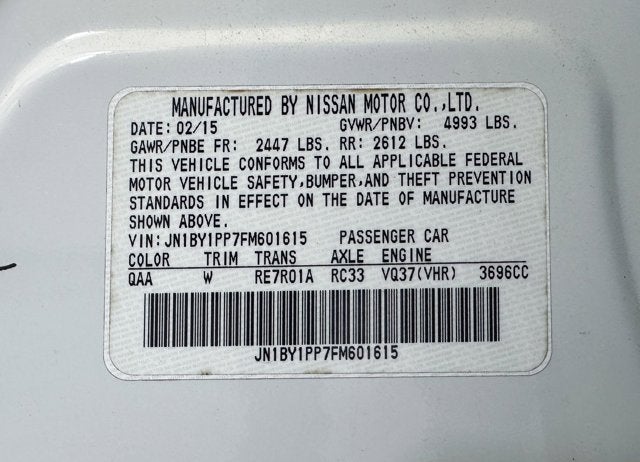 2015 INFINITI Q70L 3.7