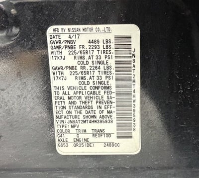 2017 Nissan Rogue SV