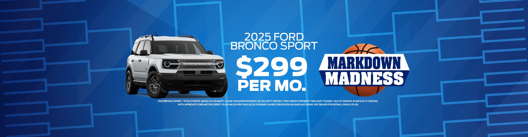 2025 FORD BRONCO SPORT $299 MONTH