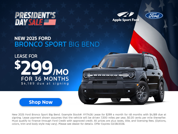 NEW 2025 FORD BRONCO SPORT