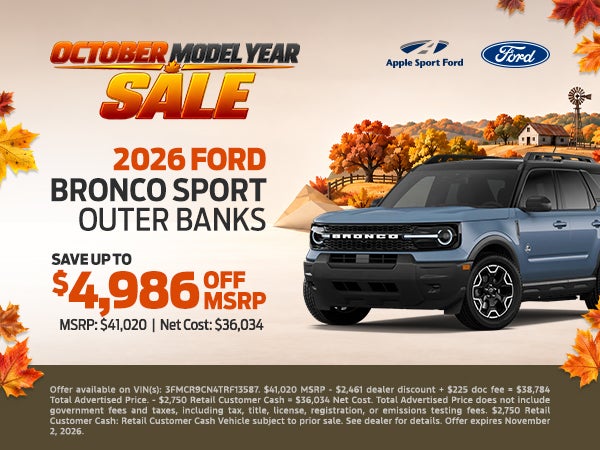 2026 FORD BRONCO SPORT OUTER BANKS