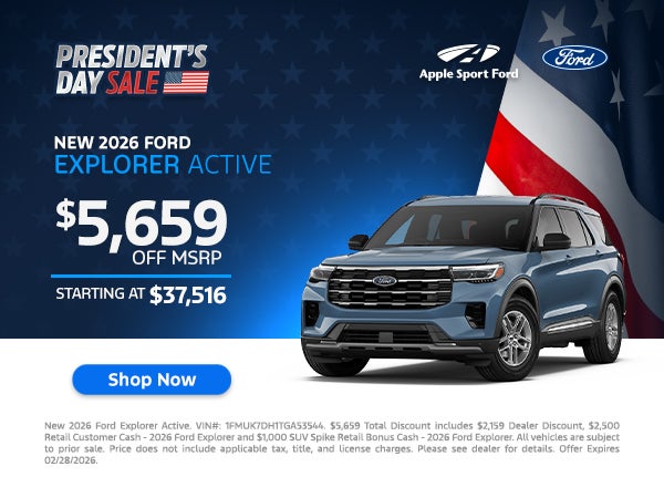 NEW 2026 FORD EXPLORER ACTIVE