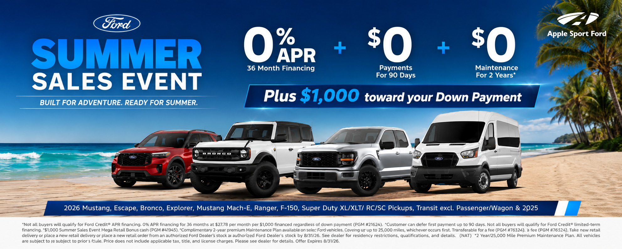 Apple Sport Ford Truck Specials