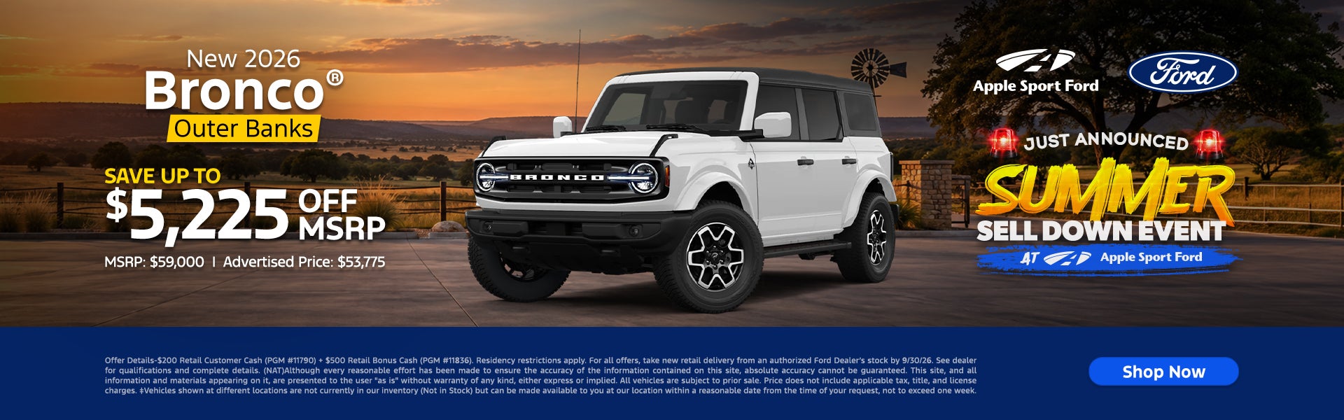 New 2026 Bronco Outer Banks